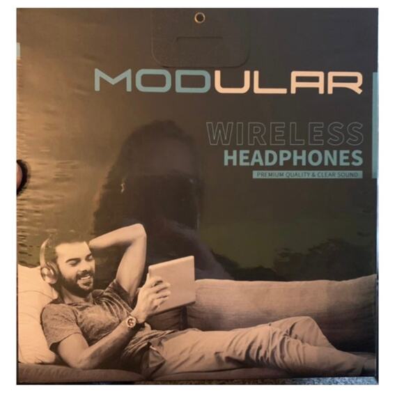 NEW Headphones - Black / Gray Wireless Premium Bluetooth - Noise Cancelling - Picture 4 of 12